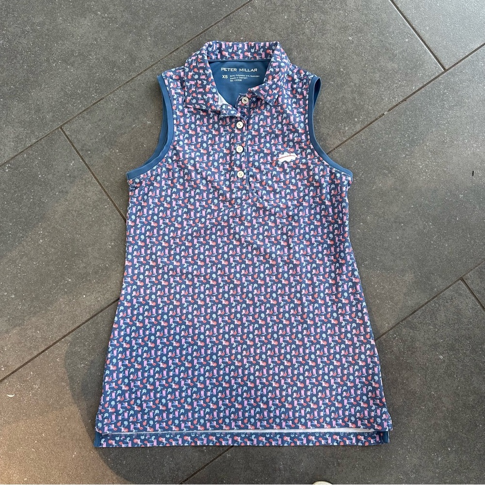 Peter Millar Golf Polo Shirt, worn once!